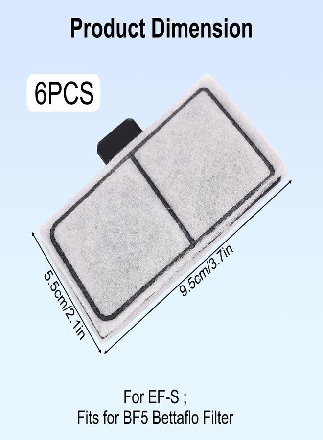 Sinbana 6pcs Filter Cartridges Compatible with Top Fin EF-S & BF5 BETTAFLO, 9.5x5.5cm/3.7x2.1 Inch Fish Tank Filter Cartridge Replacement Parts for Aquarium Water Filtration Accessories - Image 2